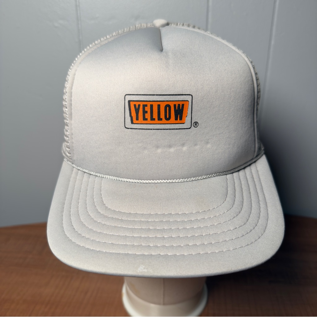 Vintage Yellow Trucking Snapback Trucker Hat